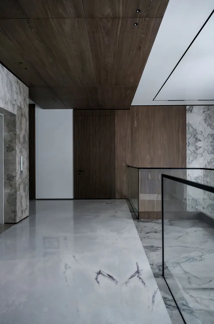Natural stone flooring detail